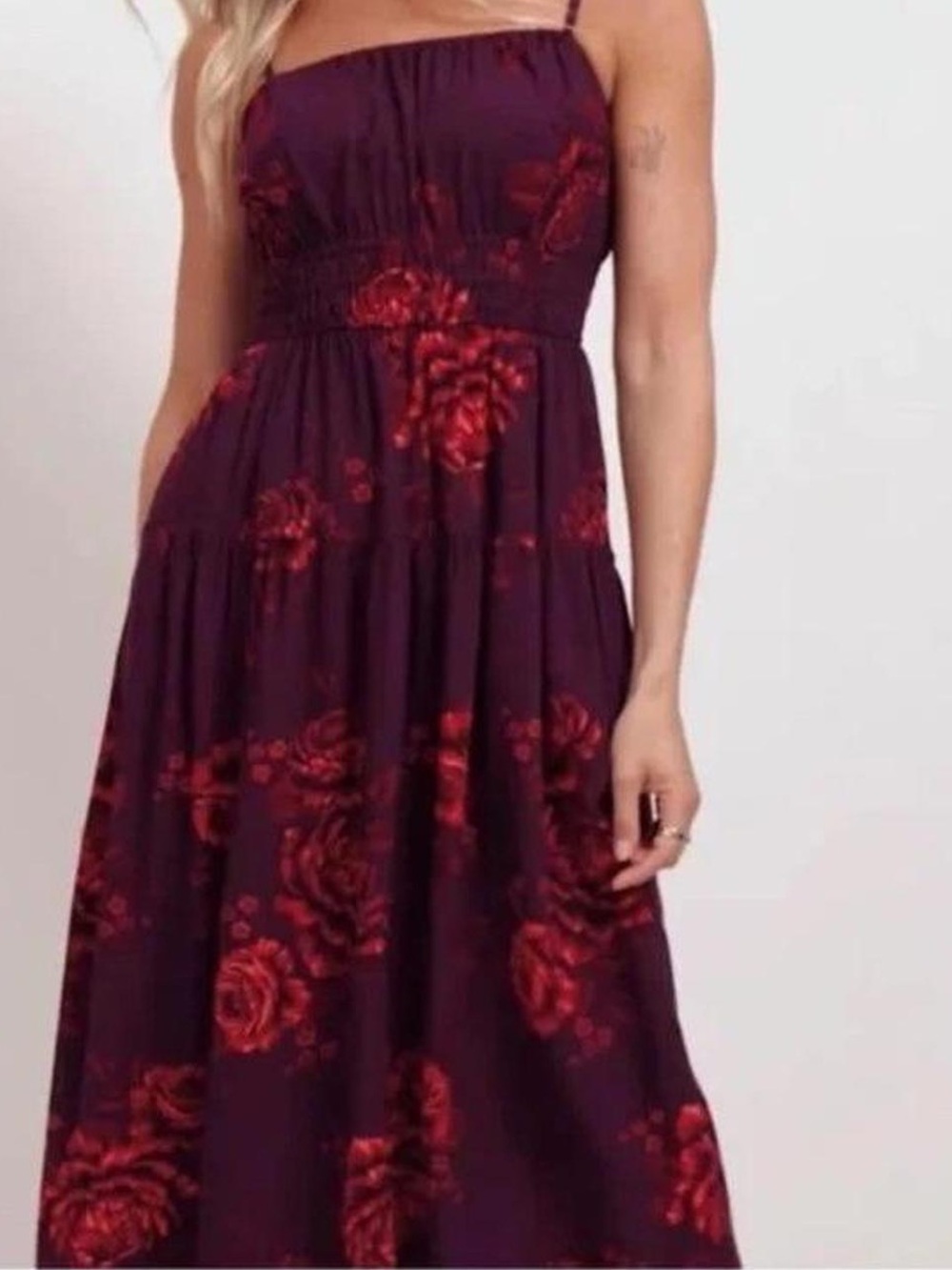 4 for $25!  Rose Floral Dress